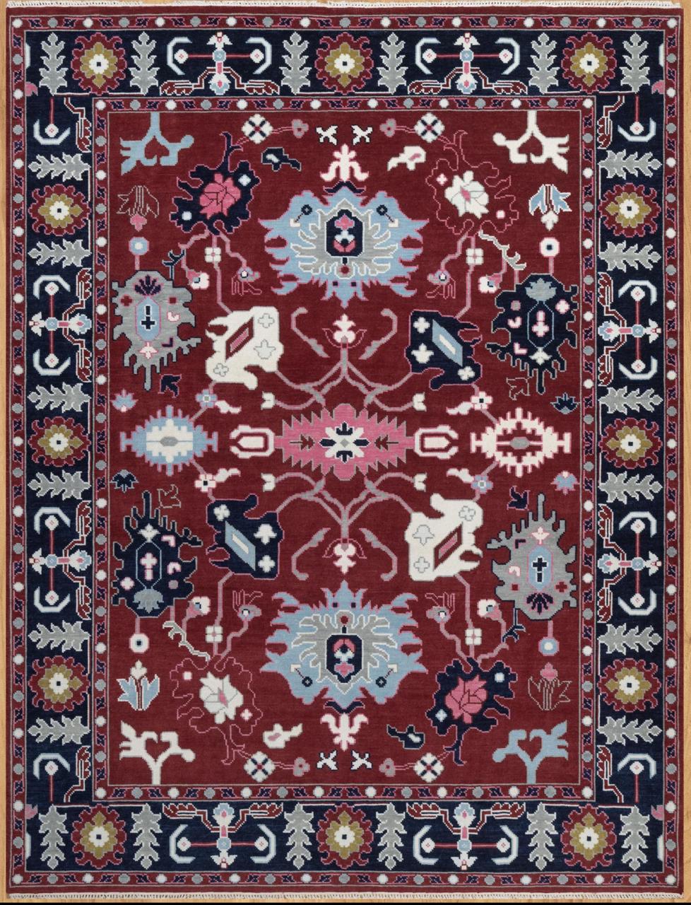 IMG-20251107-WA0010 couture hand knotted rugs in wool viscose blend design