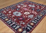 designer hand knotted carpet in living room