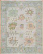 Bhadohi hand knotted rugs in traditional wool design