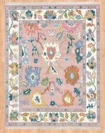 hand knotted rugs in traditional Indian design